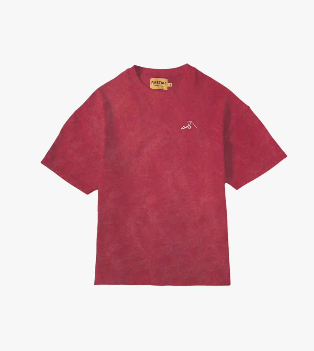 Maroon acid tee